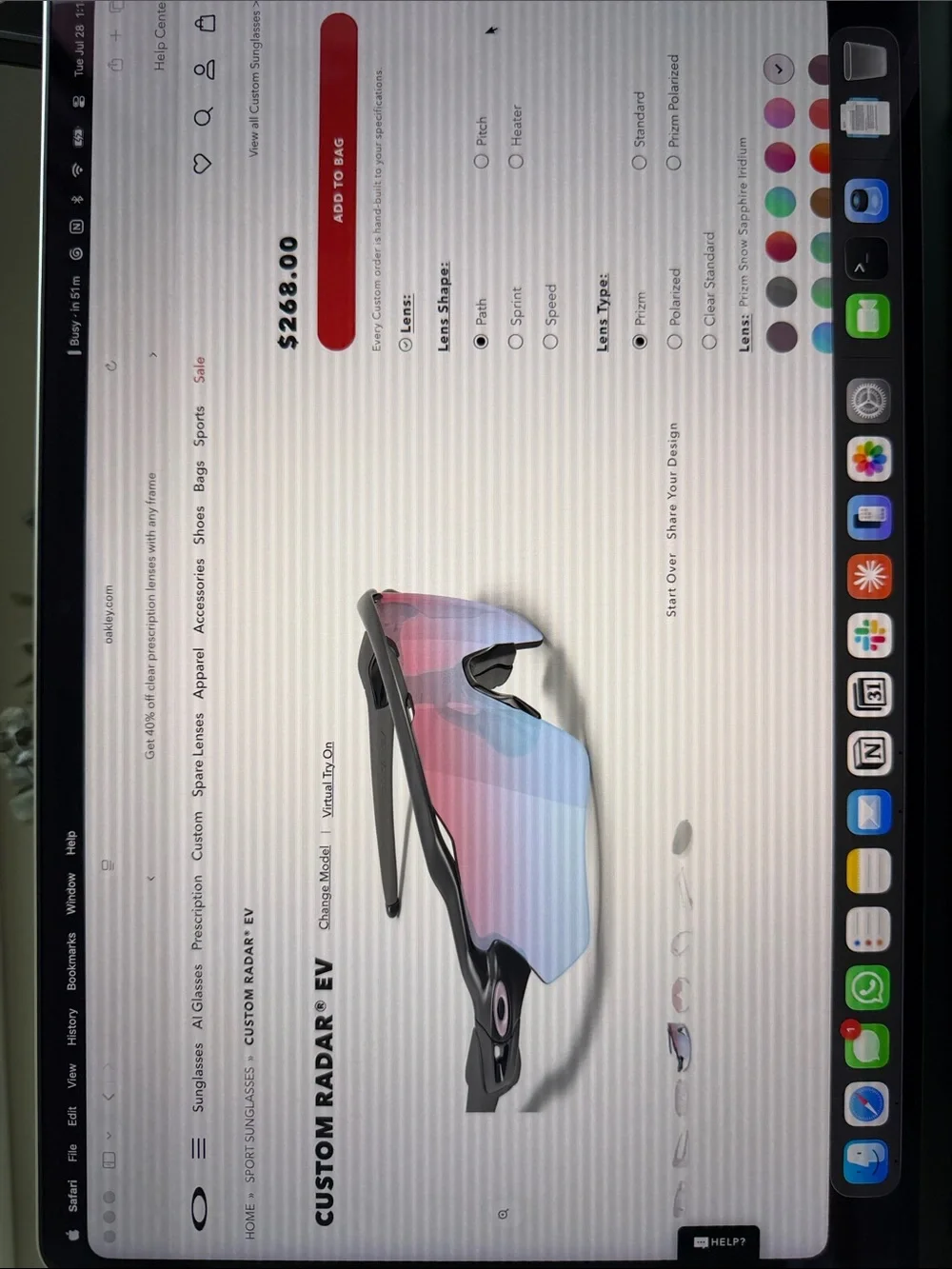 Oakley Custom Radar EV Sunglasses